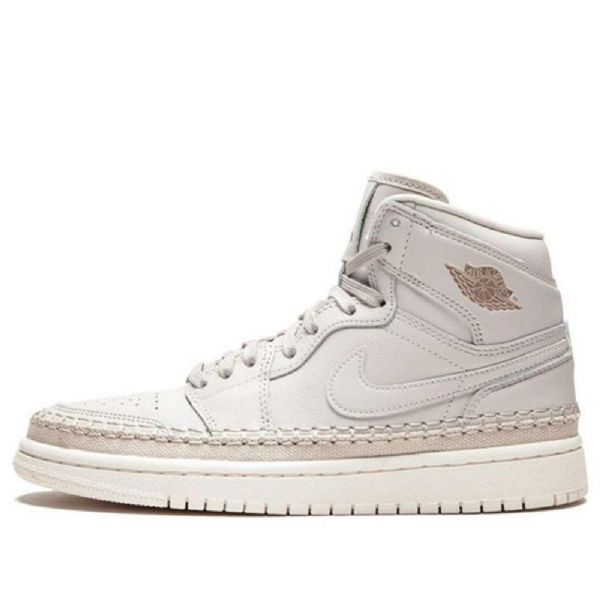 Nike Air Jordan 1 Retro High Tops Premium Basketball Shoes Dame Lyse Grå