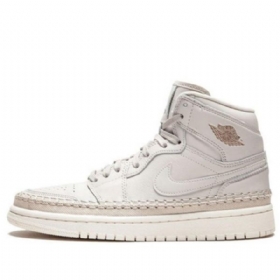 Nike Air Jordan 1 Retro High Tops Premium Basketball Shoes Dame Lyse Grå