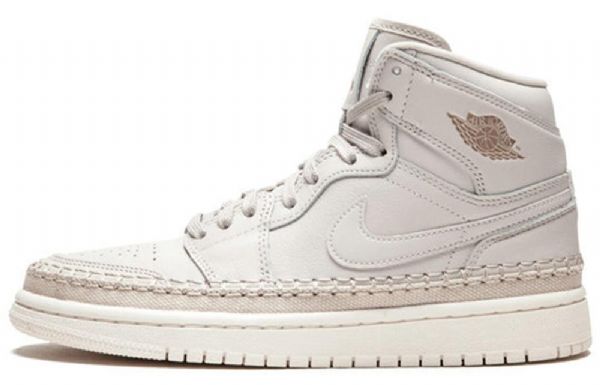 Nike Air Jordan 1 Retro High Tops Premium Basketball Shoes Dame Lyse Grå