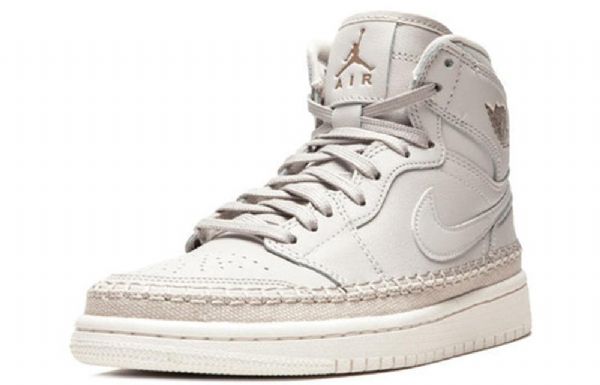 Nike Air Jordan 1 Retro High Tops Premium Basketball Shoes Dame Lyse Grå