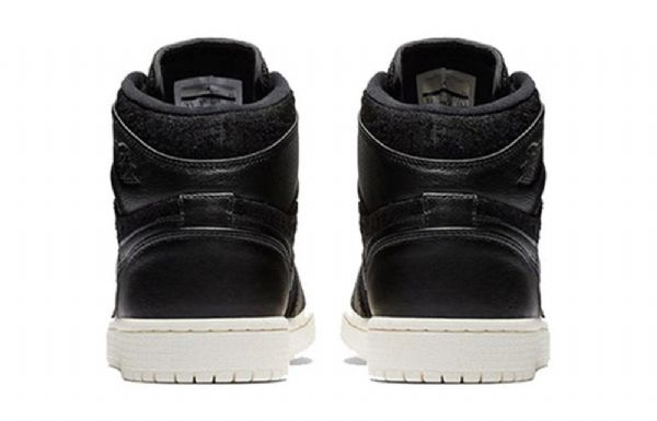 Nike Air Jordan 1 Retro High Tops Premium Basketball Shoes Dame Svarte