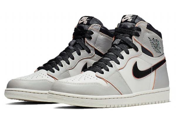 Nike Air Jordan 1 Retro High Tops Sb Basketball Shoes Herre Grå
