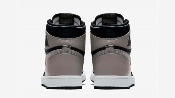 Nike Air Jordan 1 Retro High Tops Shadow Sko Herre Svarte Grå