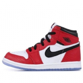Nike Air Jordan 1 Retro High Tops Td Sko Barn Rød Hvite