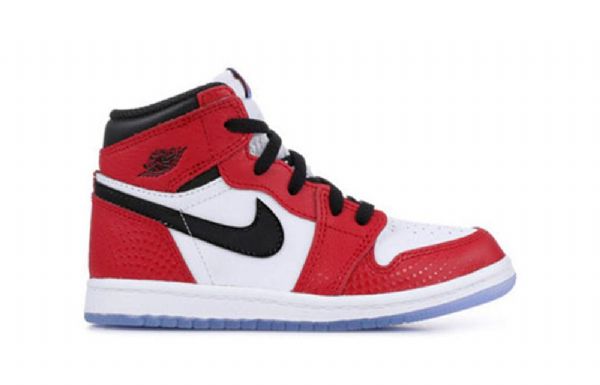 Nike Air Jordan 1 Retro High Tops Td Sko Barn Rød Hvite