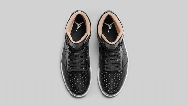 Nike Air Jordan 1 Retro High Tops Vachetta Sko Herre Svarte