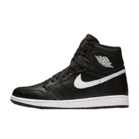Nike Air Jordan 1 Retro High Tops Yin Yang Sko Herre Svarte