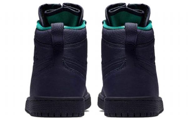 Nike Air Jordan 1 Retro High Tops Zip Basketball Shoes Dame Blå