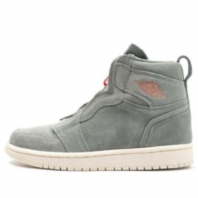 Nike Air Jordan 1 Retro High Tops Zip Basketball Shoes Dame Grønn