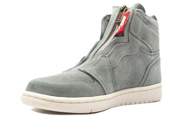 Nike Air Jordan 1 Retro High Tops Zip Basketball Shoes Dame Grønn