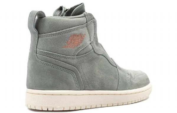 Nike Air Jordan 1 Retro High Tops Zip Basketball Shoes Dame Grønn