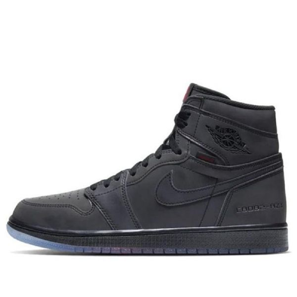 Nike Air Jordan 1 Retro High Tops Zoom Basketball Shoes Herre Svarte