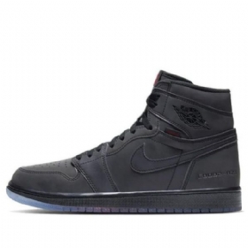 Nike Air Jordan 1 Retro High Tops Zoom Basketball Shoes Herre Svarte