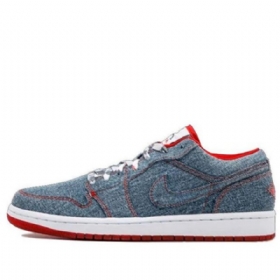 Nike Air Jordan 1 Retro Low Tops Basketball Shoes Dame Marineblå