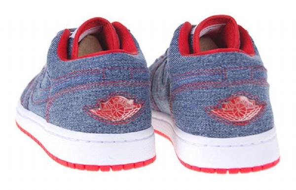 Nike Air Jordan 1 Retro Low Tops Basketball Shoes Dame Marineblå