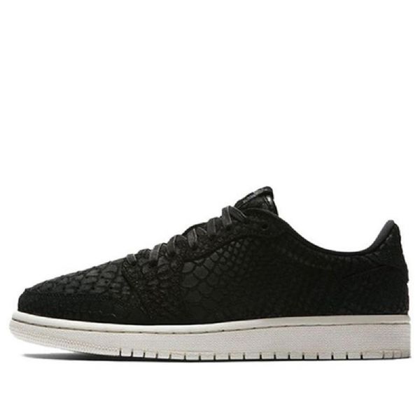 Nike Air Jordan 1 Retro Low Tops Basketball Shoes Dame Svarte