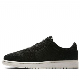 Nike Air Jordan 1 Retro Low Tops Basketball Shoes Dame Svarte