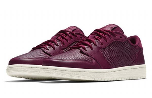 Nike Air Jordan 1 Retro Low Tops Ns Basketball Shoes Dame Burgunder