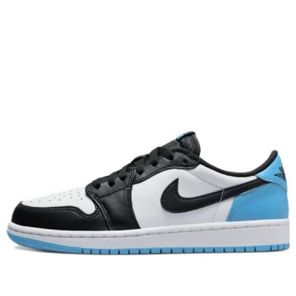 Nike Air Jordan 1 Retro Low Tops Og Basketball Shoes Dame Svarte Mørke Blå