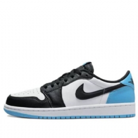 Nike Air Jordan 1 Retro Low Tops Og Basketball Shoes Dame Svarte Mørke Blå