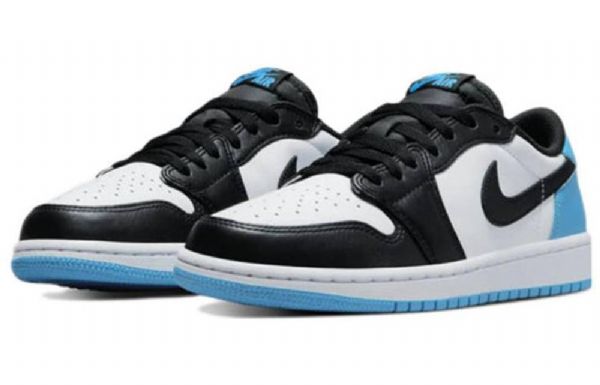 Nike Air Jordan 1 Retro Low Tops Og Basketball Shoes Dame Svarte Mørke Blå