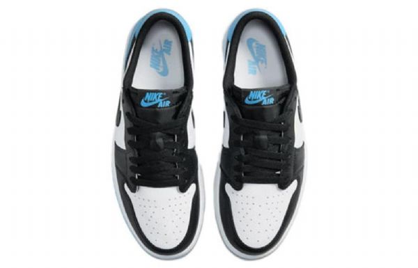 Nike Air Jordan 1 Retro Low Tops Og Basketball Shoes Dame Svarte Mørke Blå