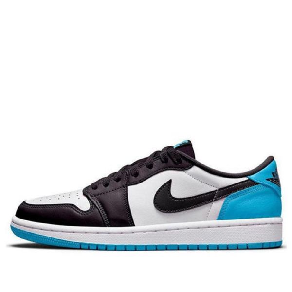 Nike Air Jordan 1 Retro Low Tops Og Basketball Shoes Herre Blå Hvite