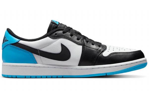 Nike Air Jordan 1 Retro Low Tops Og Basketball Shoes Herre Blå Hvite