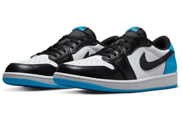 Nike Air Jordan 1 Retro Low Tops Og Basketball Shoes Herre Blå Hvite
