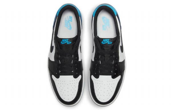 Nike Air Jordan 1 Retro Low Tops Og Basketball Shoes Herre Blå Hvite