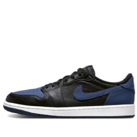 Nike Air Jordan 1 Retro Low Tops Og Basketball Shoes Herre Marineblå