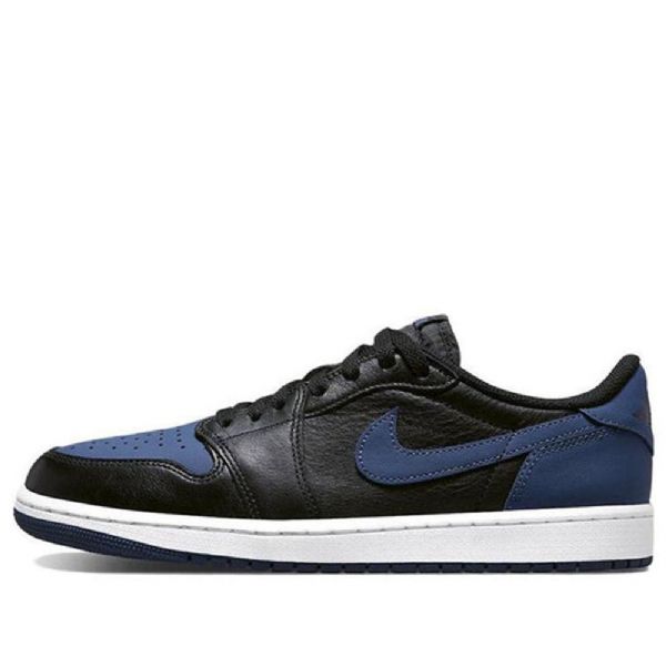 Nike Air Jordan 1 Retro Low Tops Og Basketball Shoes Herre Marineblå