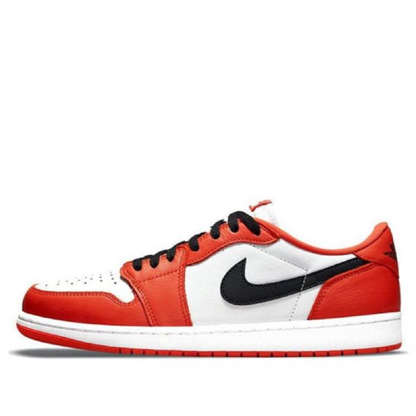 Nike Air Jordan 1 Retro Low Tops Og Basketball Shoes Herre Oransje Hvite