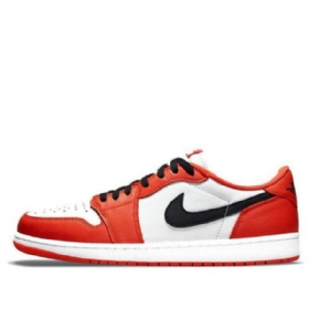 Nike Air Jordan 1 Retro Low Tops Og Basketball Shoes Herre Oransje Hvite