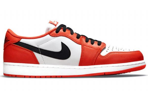 Nike Air Jordan 1 Retro Low Tops Og Basketball Shoes Herre Oransje Hvite