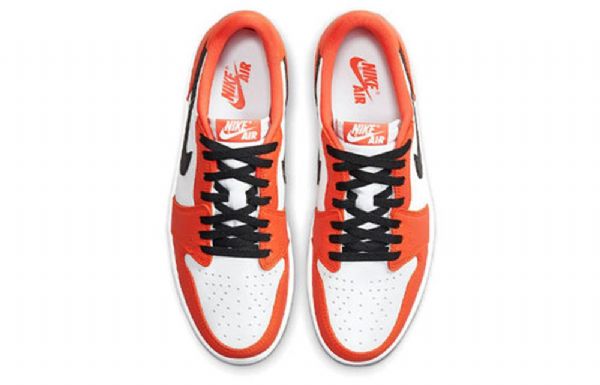 Nike Air Jordan 1 Retro Low Tops Og Basketball Shoes Herre Oransje Hvite