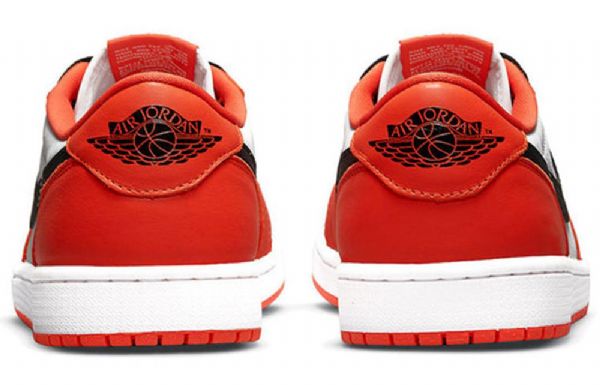 Nike Air Jordan 1 Retro Low Tops Og Basketball Shoes Herre Oransje Hvite