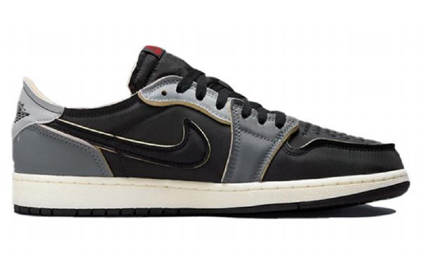 Nike Air Jordan 1 Retro Low Tops Og Ex Basketball Shoes Herre Mørke Grå