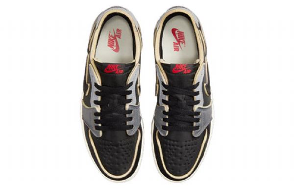 Nike Air Jordan 1 Retro Low Tops Og Ex Basketball Shoes Herre Mørke Grå