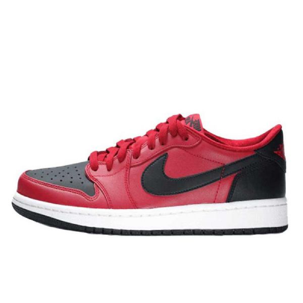 Nike Air Jordan 1 Retro Low Tops Og Sko Herre Rød Svarte