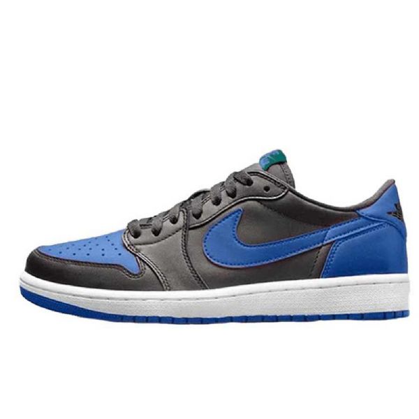 Nike Air Jordan 1 Retro Low Tops Og Varsity Royal Sko Herre Svarte Blå