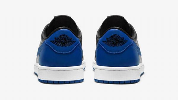 Nike Air Jordan 1 Retro Low Tops Og Varsity Royal Sko Herre Svarte Blå