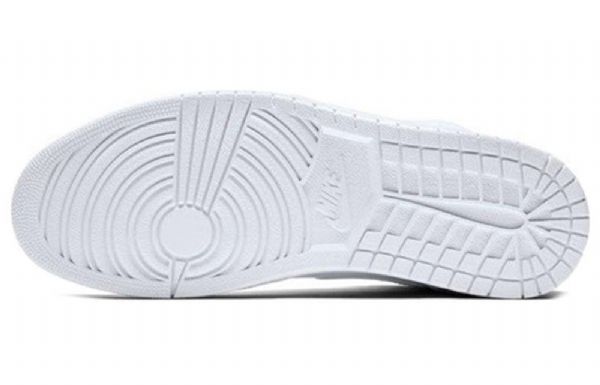 Nike Air Jordan 1 Retro Mid Tops Basketball Shoes Herre Hvite