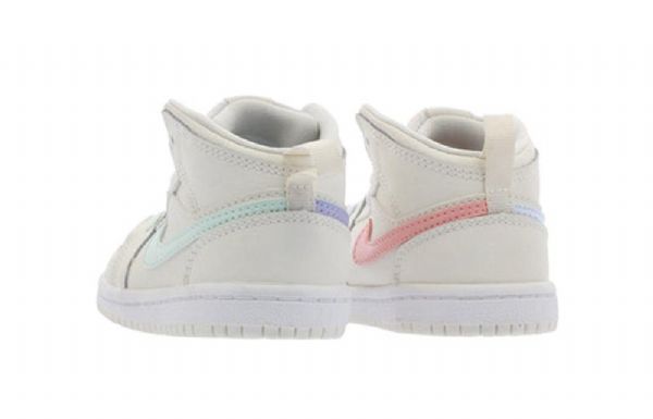 Nike Air Jordan 1 Retro Mid Tops Gt Basketball Shoes Barn Grå
