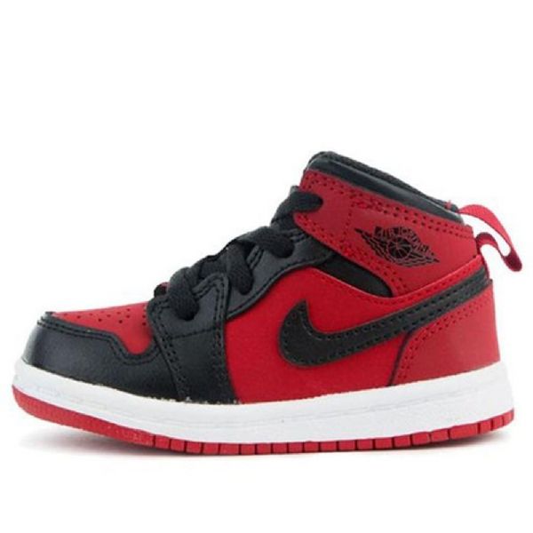 Nike Air Jordan 1 Retro Mid Tops Td Sko Barn Rød