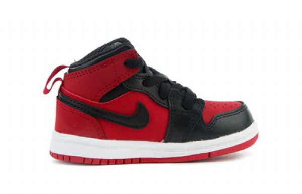 Nike Air Jordan 1 Retro Mid Tops Td Sko Barn Rød