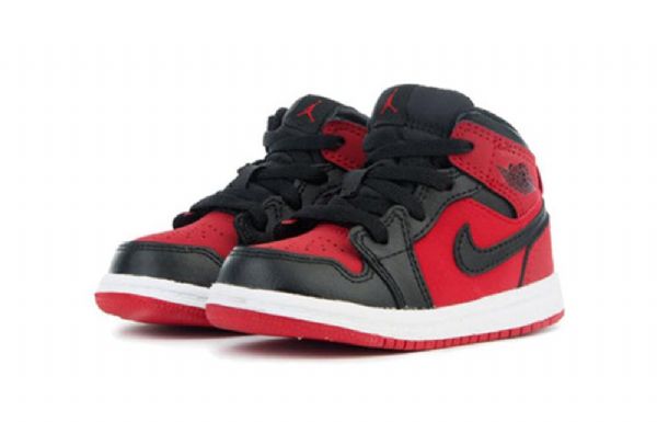 Nike Air Jordan 1 Retro Mid Tops Td Sko Barn Rød