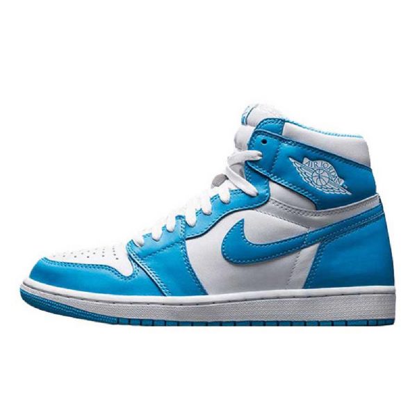 Nike Air Jordan 1 Retro Powder Sko Herre Blå Hvite