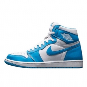 Nike Air Jordan 1 Retro Powder Sko Herre Blå Hvite