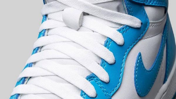 Nike Air Jordan 1 Retro Powder Sko Herre Blå Hvite